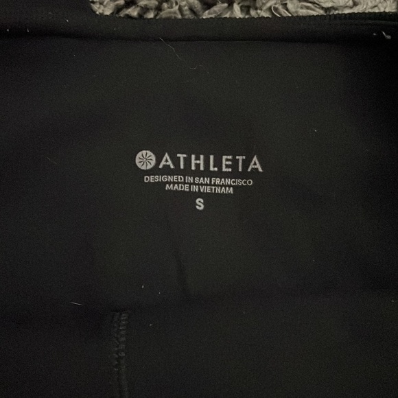 Athleta Powervita Barre Stirrup Tight Black Legging size Small style 353531 - Picture 6 of 10